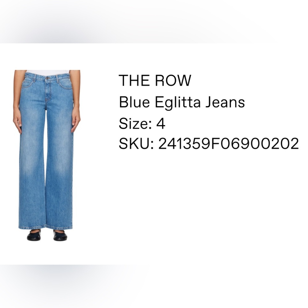 The Row Eglitta Jeans Blue
